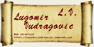 Lugomir Vudragović vizit kartica
